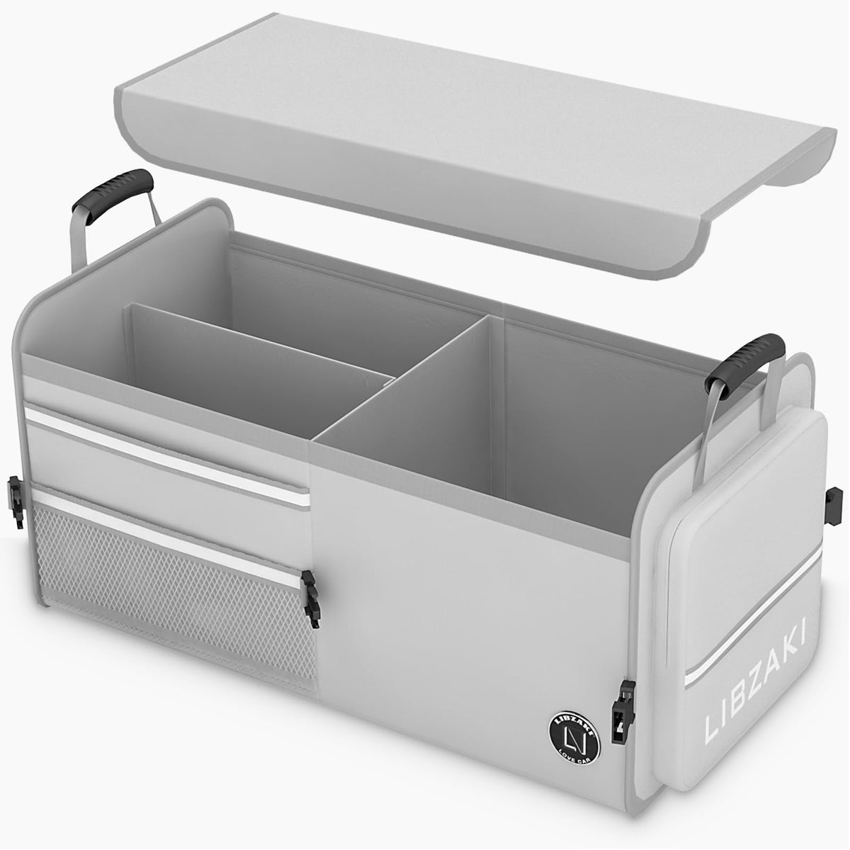 LIBZAKI Car Trunk Storage Organizer, Collapsible Trunk Storage Box for Car Truck SUV-Pink
