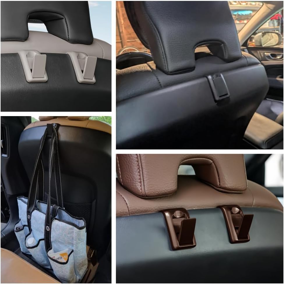 2PCS Hidden Seat Back Hanger Hooks for Volvo XC90 XC60 S90 S60 V90 V60