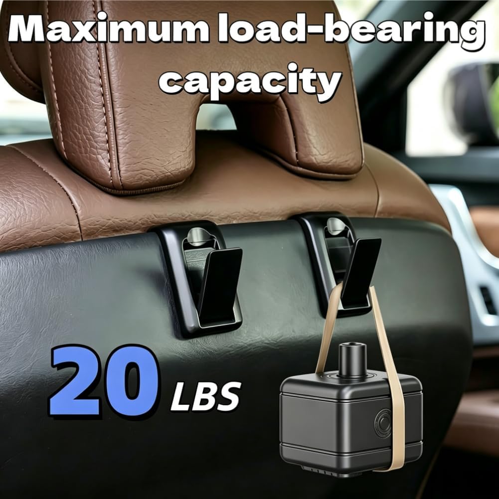 2PCS Hidden Seat Back Hanger Hooks for Volvo XC90 XC60 S90 S60 V90 V60