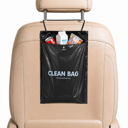 50 PCS Disposable Hanging Car Trash Bags, 2 Gallon Garbage Bags(13.4"x7.8")