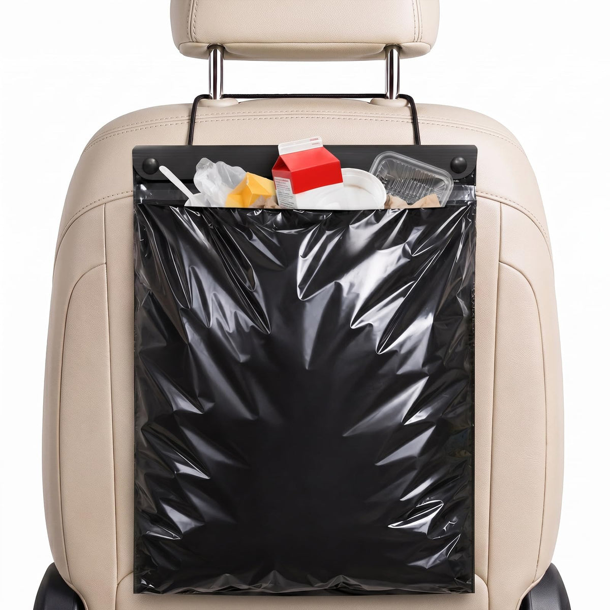 50 PCS Disposable Hanging Car Trash Bags, 2 Gallon Garbage Bags(13.4"x7.8")