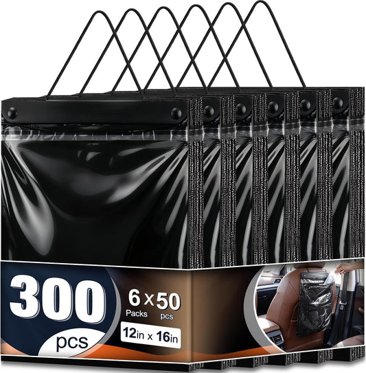 300 Pcs Hanging Car Trash Bags, Disposable & Self-adhesive Car Trash Can