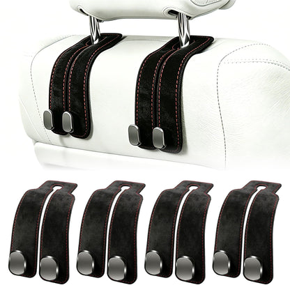 Amelity Car Headrest Hooks, Purse Hook for Car 2 Pack Gray