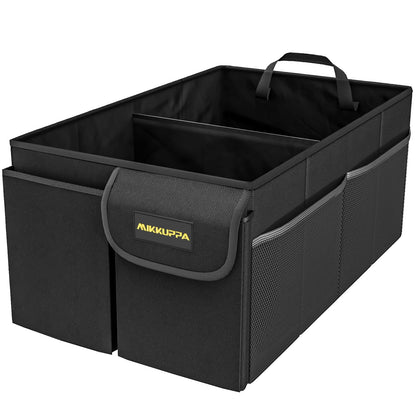 MIKKUPPA Trunk Organizer with Lid - 65L Collapsible Car Organizer, White