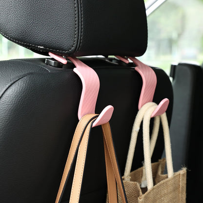 Car Seat Hooks 4 Pack - 55lb Heavy Duty Headrest Hook,Pink